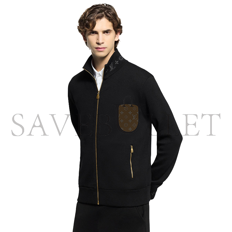 LOUIS VUITTON DOUBLE-FACE KNIT TRAVEL BLOUSON 1AJB32 LOUIS VUITTON DOUBLE-FACE KNIT TRAVEL BLOUSON 1AJB32